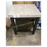 marble top end table