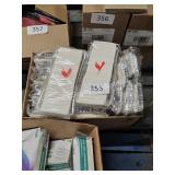 box of airline cloth towels