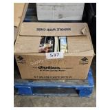 box of assorted books