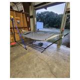 hammock with stand (lobby area)