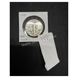 1943 walking liberty half dollar (display case)
