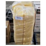 bundle of yellow foam trays