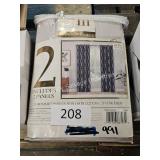 pair of curtains 50x84ï¿½ (blue+white)