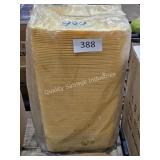 bundle of yellow foam trays