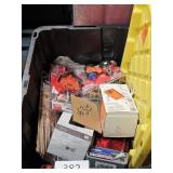 tote of assorted hardware