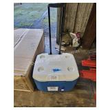 coleman chiller rolling cooler 47-can
