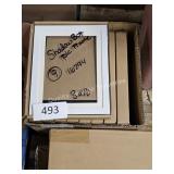 9- shadow box picture frames 8x10 (white)