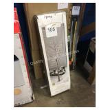 1 LOT LIT FLOCKED TWIG TREE