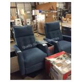 1 LOT 2 RECLINERS W/ SIDE TABLES