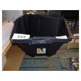 flip tray stacking bin