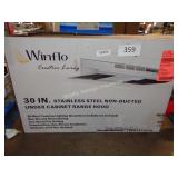 winflo 30ï¿½ ss non ducted hood