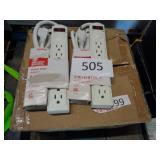 12-6 outlet power strips (box was wet)