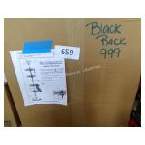 4 tier revolving black rack