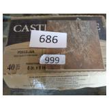 40pc porcelain tile set - damaged