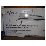 winflo 30ï¿½ stainless steel non ducted hood