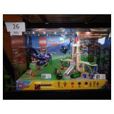 lighted lego super hero girls display