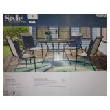 steel slat dining table