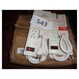 12ct 6 outlet power strips - box got wet