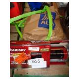 garden hose & sprinkler