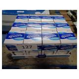 12-96ct white plastic spoons