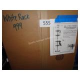 4 tier white revolving rack