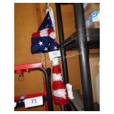 USA flag w pole