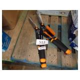 2-fiskar hedge trimmers