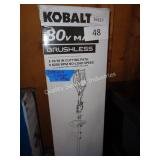 kobalt 80v weed trimmer (batteries/ch in office)