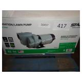 irrigation lawn pump