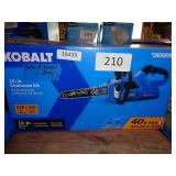 kobalt 40v 14ï¿½ chainsaw (batt/ch in office)