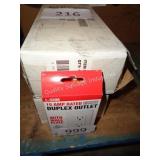 2-10ct 15amp duplex outlet