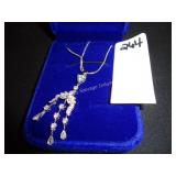 ladies sterling silver necklace (display)