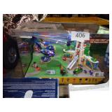 lighted lego super hero girls display