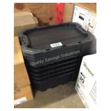 1 LOT 5 HUSKY TOTES W/ LIDS