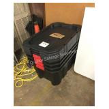 1 LOT HD STORAGE TOTES W/ LIDS