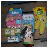 4 dog toys