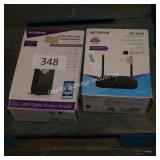 netgear router & modem - not tested