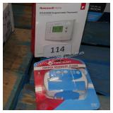 thermostat & carbon monoxide detector