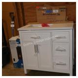 36in vanity w/cracked top