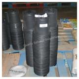 3 stacks plastic flower pots