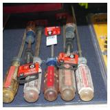 7 craftsman screwdrivers (display)