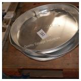 3 bent water heater pans