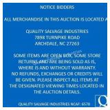 Pickup: 04/29 9am - 445pm & 04/30 9am - 12pm