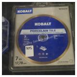 kobalt 7ï¿½ saw blades (display)