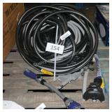 water hose and sprayers