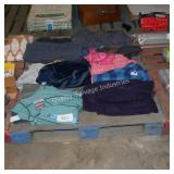 pallet of clothing