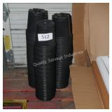 3 stack black planter boxes
