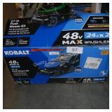 kobalt push mower (batt&chg in office)