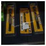 3 irwin drill bits (display)
