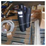 3 stacks opf black planters